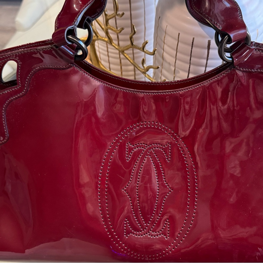 Cartier Burgundy Shoulder Bag